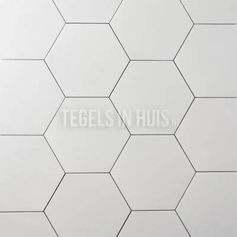 Vloertegel – Wandtegel Hexagon Hexatile wit 17,5×20 R9 Flitsaanbieding