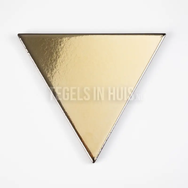 Veilige Betaling Wandtegel Scale triangolo driehoek goud glans 10,8×12,4 craquelé