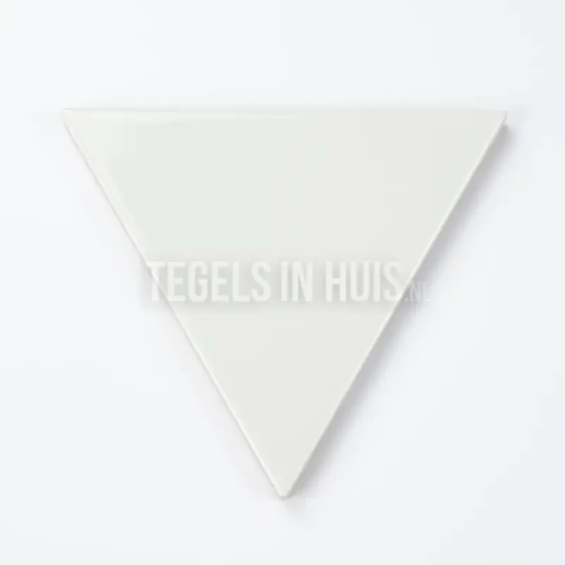 Rechtstreeks Van De Fabrikant Wandtegel Scale triangolo driehoek mint groen glans 10,8×12,4
