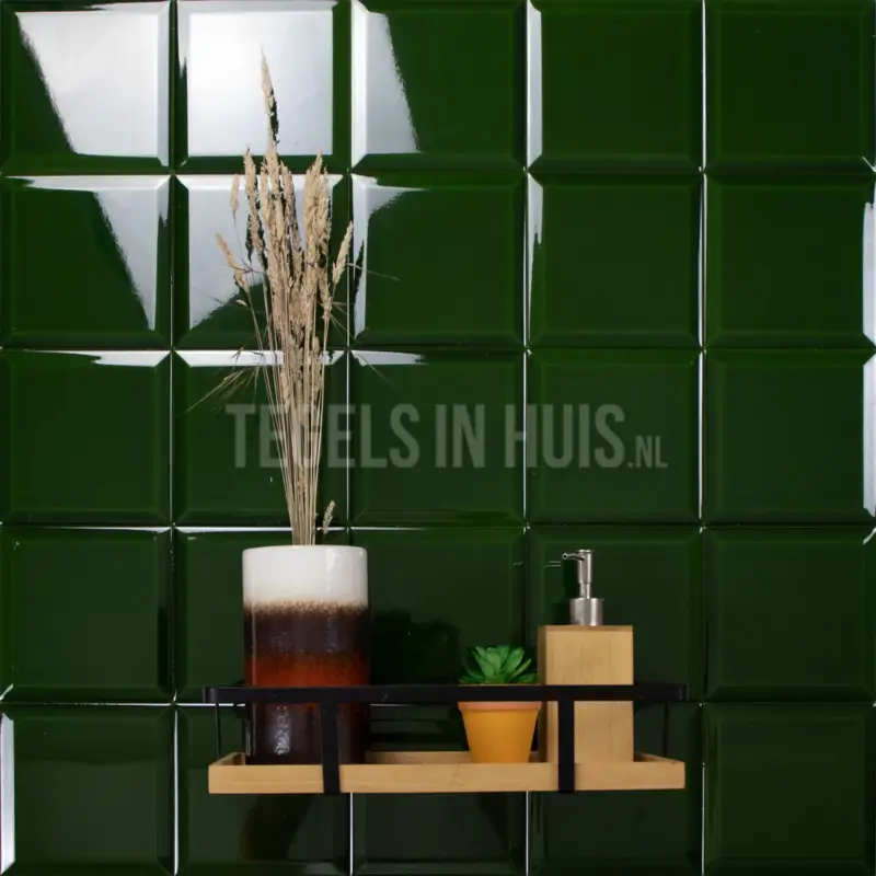 Veilige Betaling Wandtegel Capsule metro Kristal groen 15×15