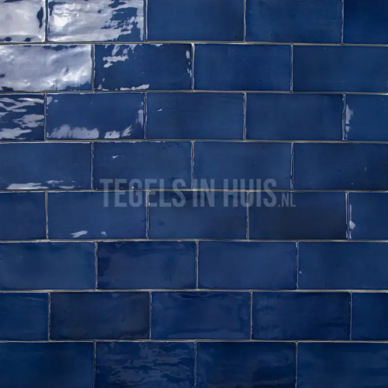 Equipe wandtegel Manacor 7,5×15 ocean blauw glans – handvorm – zellige look – 26910 Lage Kosten