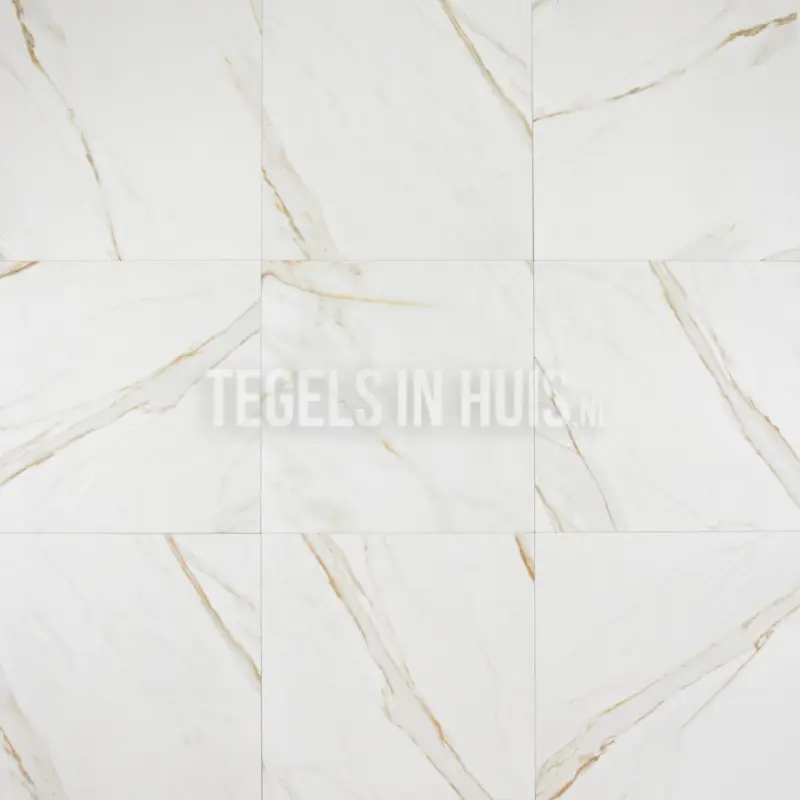 Vloertegel – Wandtegel Gold marmer goud 60×60 mat gerectificeerd R9 Seizoensaanbieding