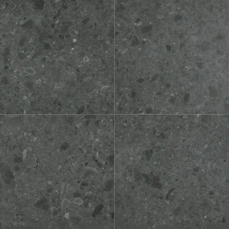 Vloertegel – Wandtegel G-Stone terrazzo antraciet 60×60 R10 gerectificeerd full body Op = Op