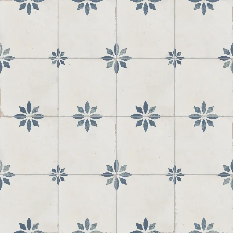 Hete Deal Vloertegel – Wandtegel Savannah blauw 45×45 cm ( 4 in 1 tegel ) vintage R9