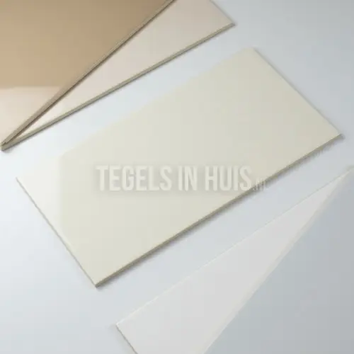 Wandtegel 20×40 glans licht beige WAAMB007 Merkproduct