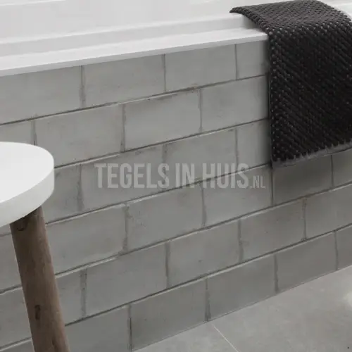 Favoriet Wandtegel Life 10×20 Nebbia licht grijs glans