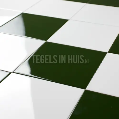 Nu Kopen Wandtegel Verde Botella zeegroen glans 15×15