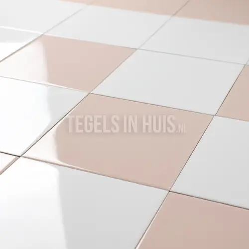 Gratis Retour Wandtegel Rosa glans 15×15