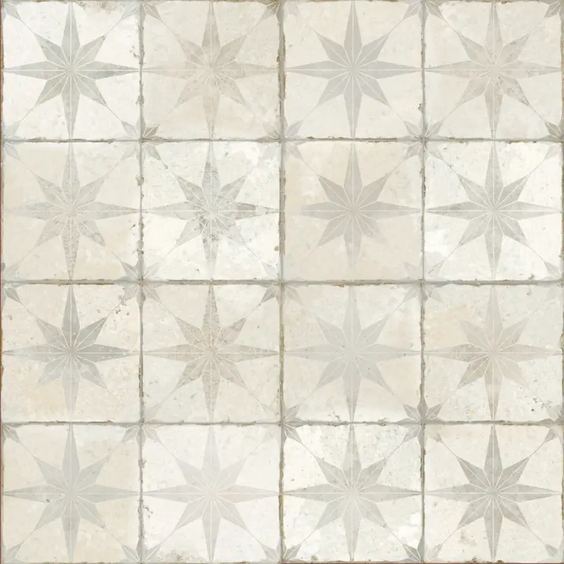 Gecertificeerd Vloertegel – Wandtegel FS Star W White wit 45x45cm 4 in 1 R9