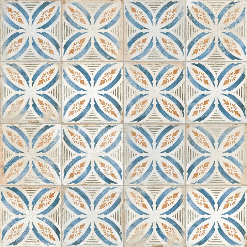 Vloertegel – Wandtegel FS Roots 3 decor 45x45cm 4 in 1 R9 Koop Online