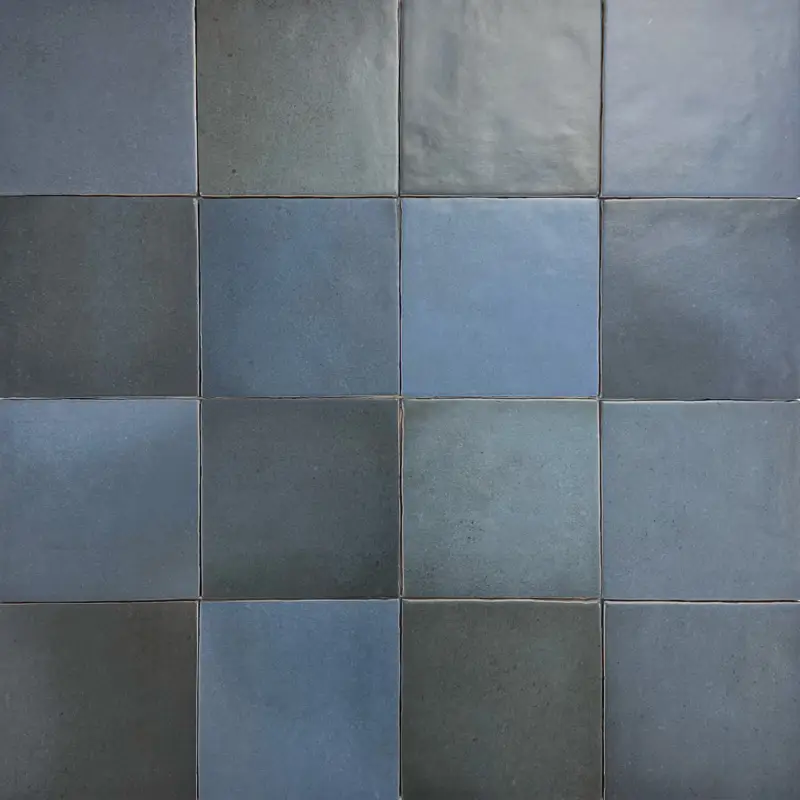 Flitsaanbieding Handvorm wandtegel 13×13 donker blauw random mat