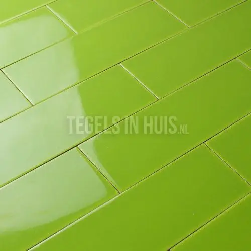 Wandtegel 10thirty 10×30 cm pistache groen glans Bestseller