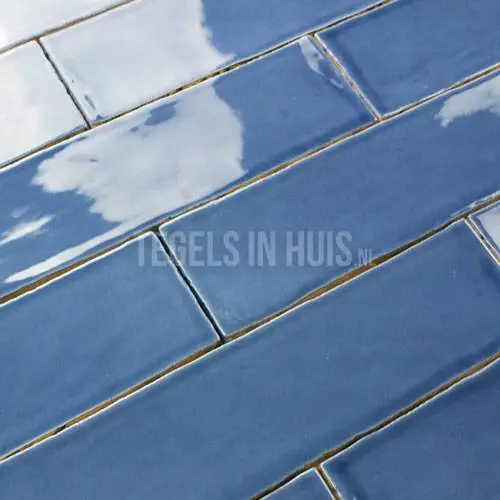 Equipe wandtegel Masia blauw glans 7,5x30cm – Langwerpige witjes – 21321 Laatste Versie
