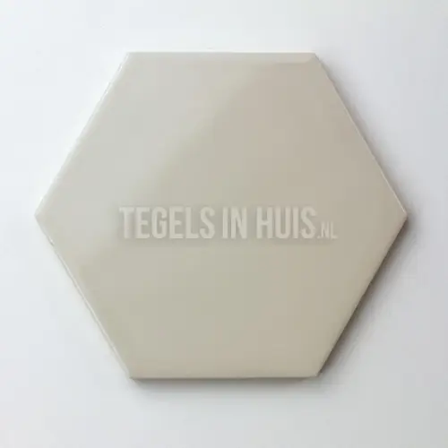 Wandtegel Scale Hexagon – honingraad – 6-hoekig greige 12,4×10,7 Uitverkoop