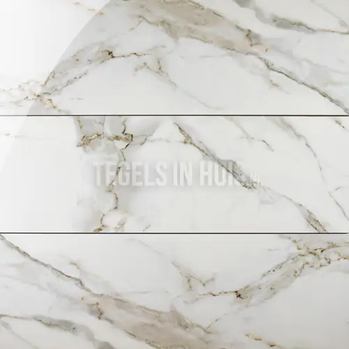 Wandtegel Antiek Carrara glans 40×120 gerectificeerd klasse 1 Uitverkoop
