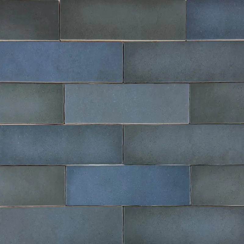 Handvorm wandtegel 6,5×20 donker blauw random mat Actieprijs