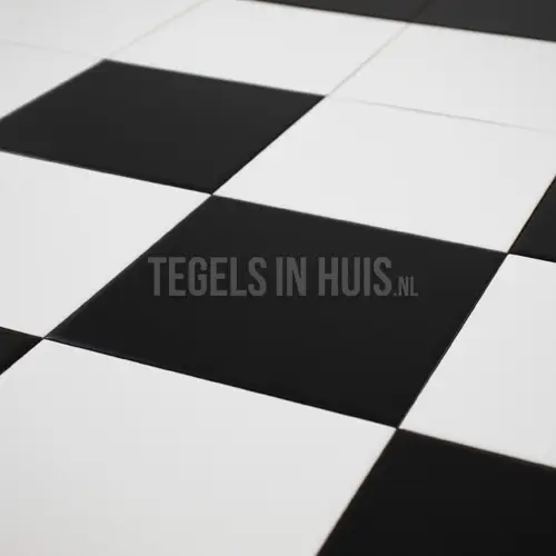Wandtegel zwart mat 15×15 Bestseller