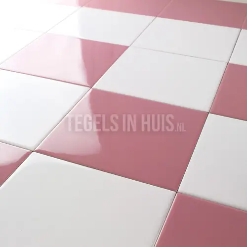 Gratis Retour Wandtegel Rosa Palo donker roze glans 15×15