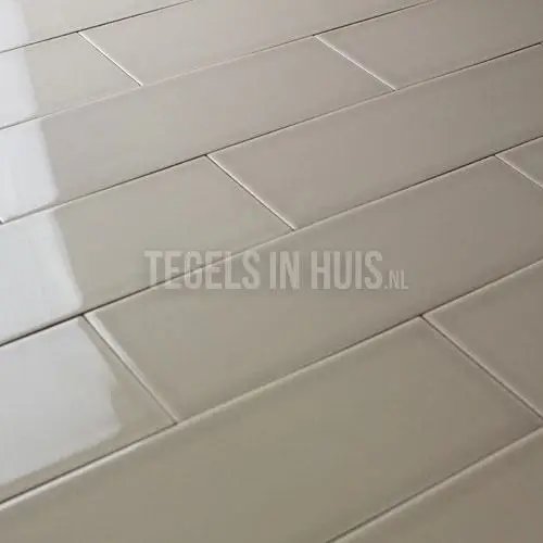 Wandtegel 10×30 cm VT Zink grijs glans Uitverkoop