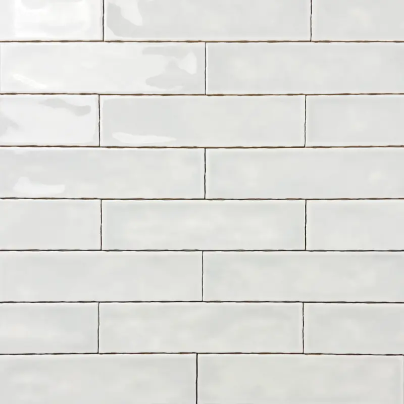Wandtegel handvormlook Fez wit 7,5×30 cm Speciale Aanbieding