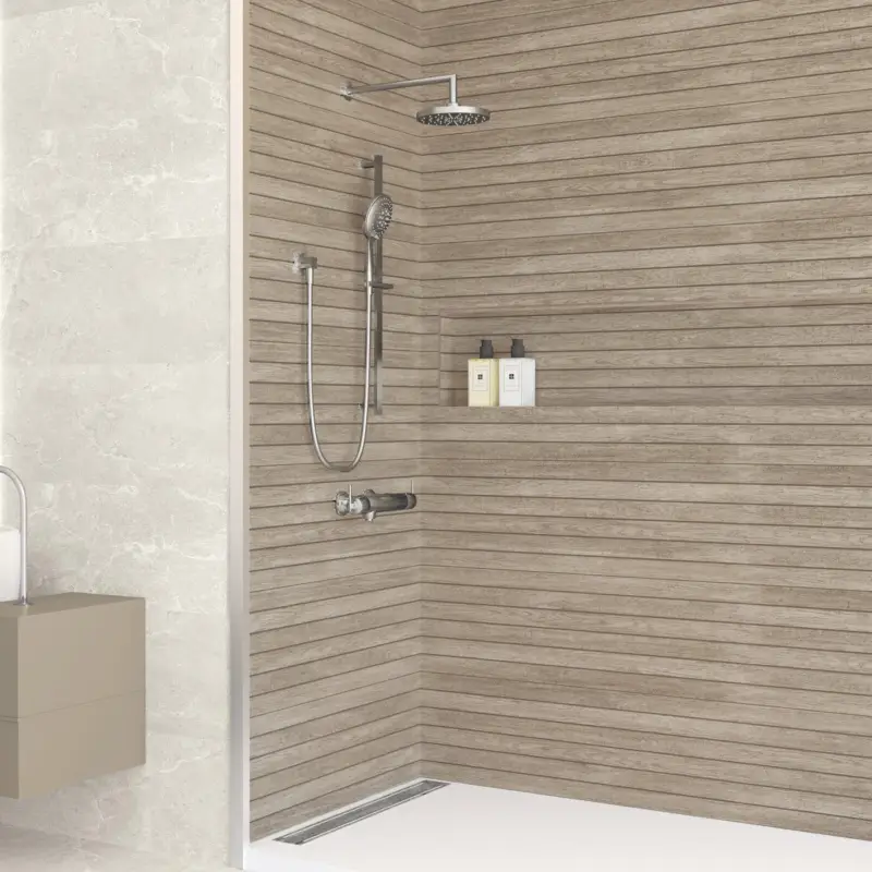 Must-Have Wandtegel houtlook Nobile fuji greige 30×90 gerectificeerd