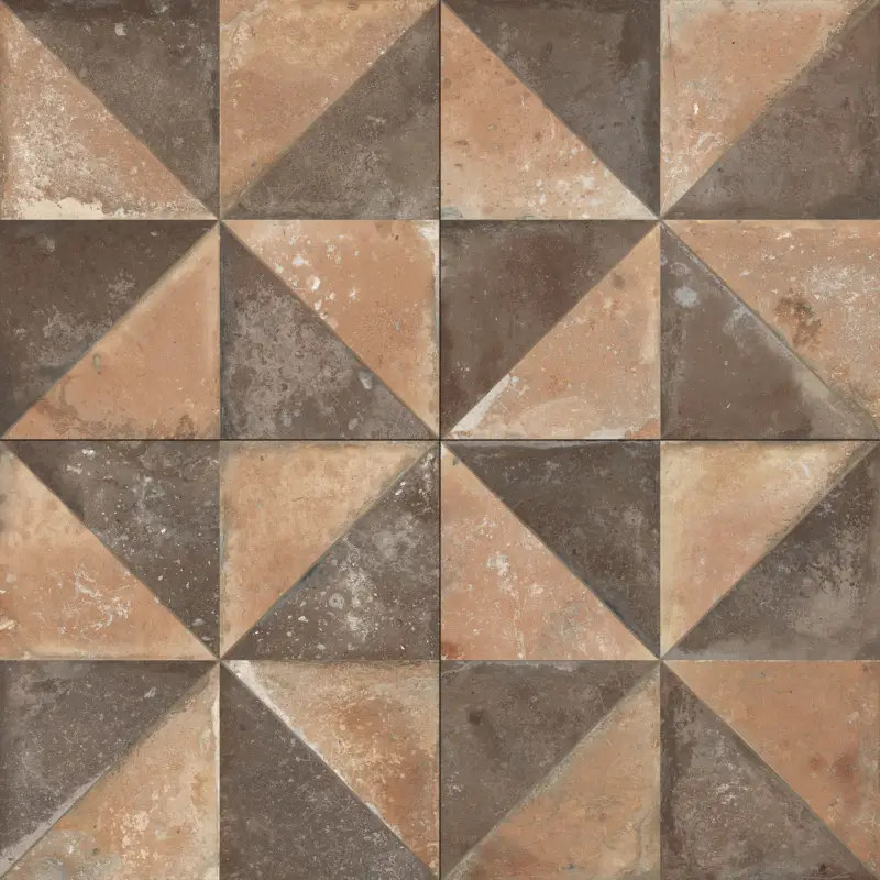 Tijdelijk Beschikbaar Vloertegel – Wandtegel FS Storia decor triangle mix 22,3×22,3 R9