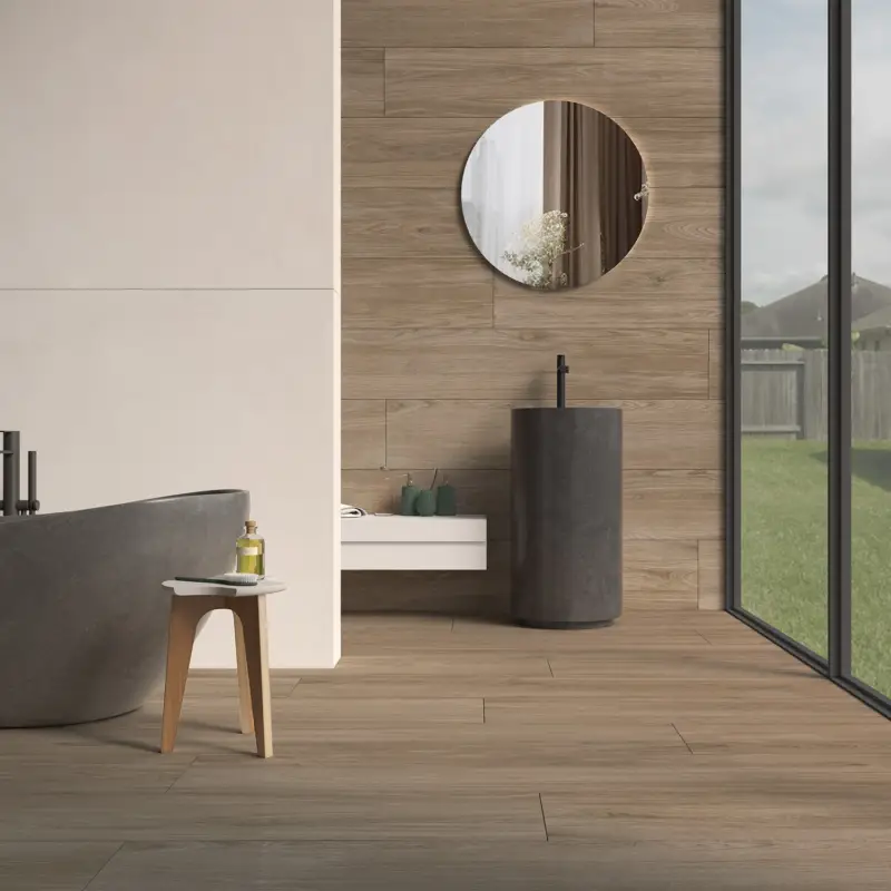 Bestseller Keramisch parket – Houtlook tegel Fika taupe 30×180 gerectificeerd