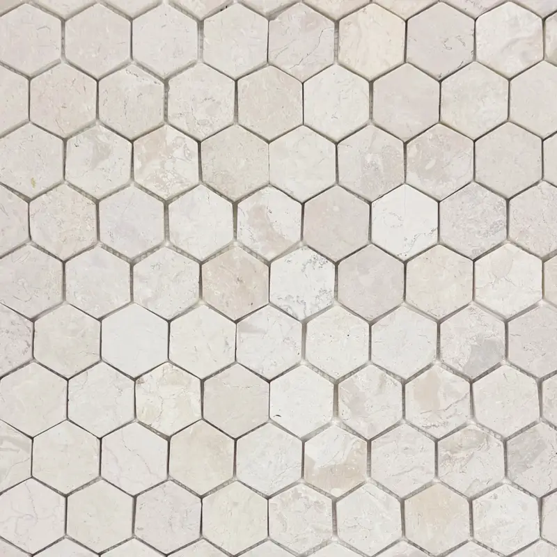 Mozaïek Hexagonal ivoor 28,5×31,5 Meest Verkocht