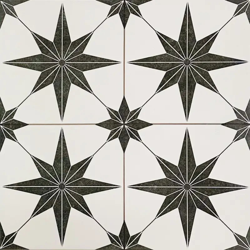 Vloertegel – Wandtegel Star wit vintage 45×45 4-in-1 R9 Merkproduct