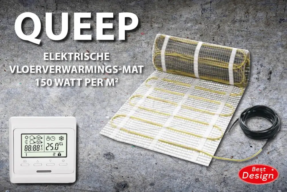 Best-Design "Queep" elektrische vloerverwarmings-mat 0.5 m2 Premium