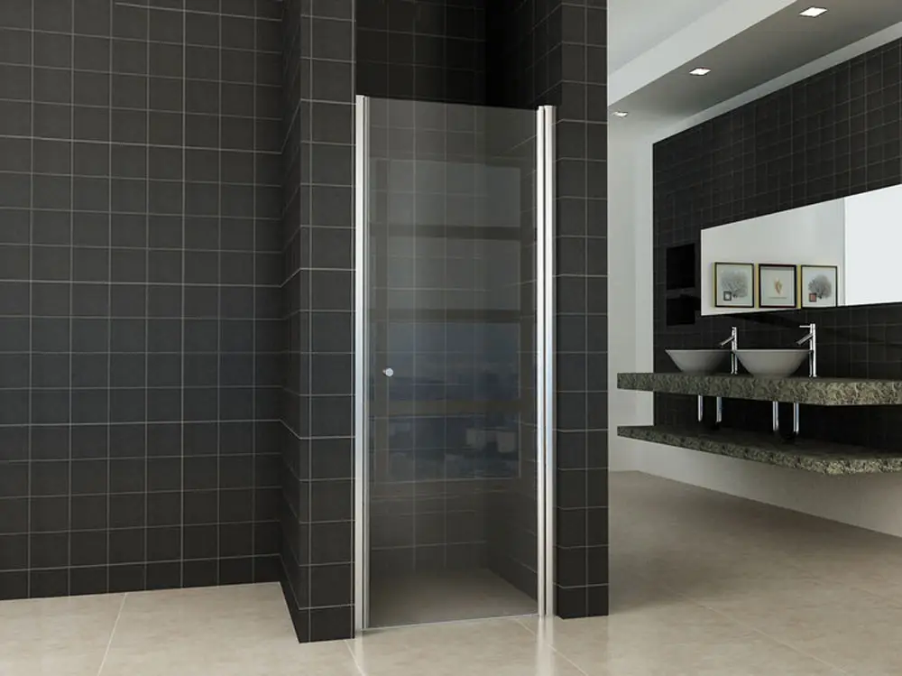 Between nisdeur 600 x 2000 x 8 mm nano helder glas/chroom Koop Vandaag