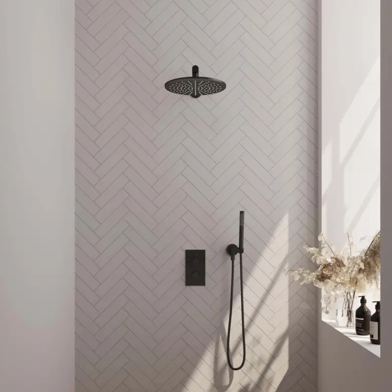 Favoriet BRAUER Black Edition Inbouw Regendouche Set 26 met 30 cm Douchekop - Mat Zwart