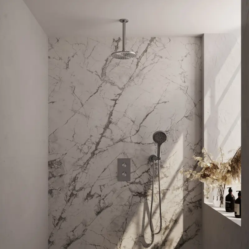 Inbouw regendouche Brushed Edition 3-weg omstelling SET 35 Nieuw