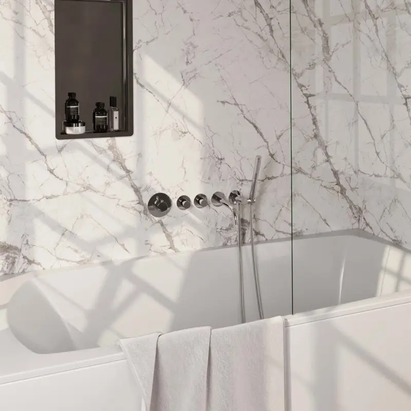 Voordeelprijs BRAUER Chrome Edition inbouw badkraan set met uitloop, handdouche en doucheslang