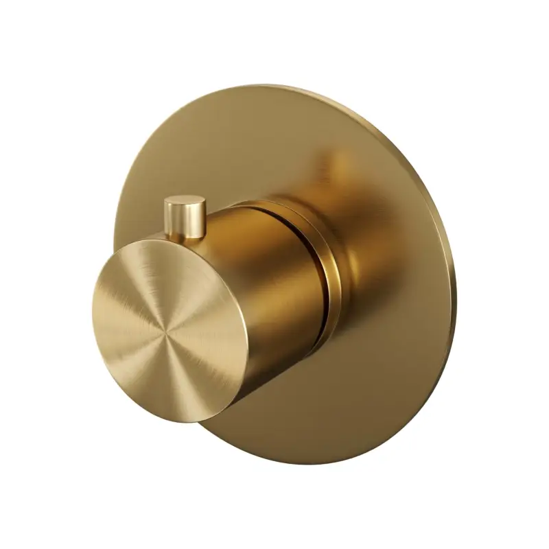 Express Levering Gold Edition inbouwthermostaat met goud geborstelde PVD in- en afbouwdelen