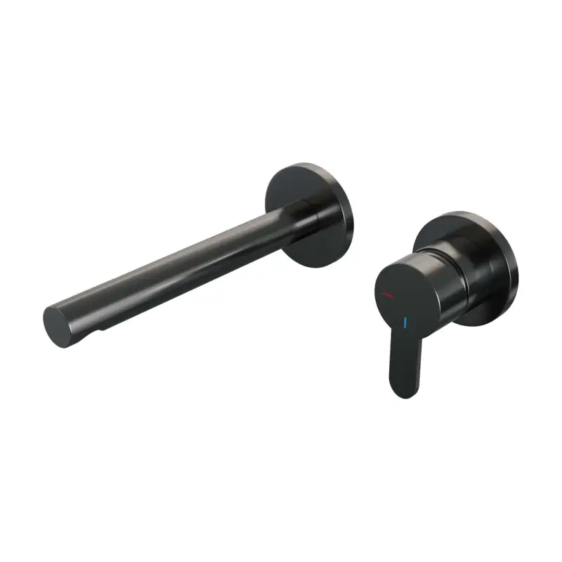BRAUER Gunmetal Edition inbouw wastafelmengkraan met rechte uitloop en rozetten model D1 gunmetal geborsteld PVD Nu Kopen