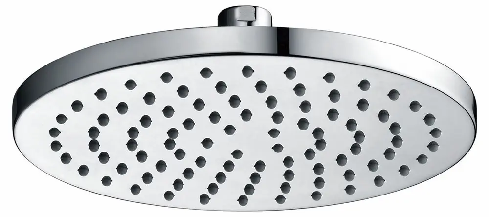 Caral hoofddouche rond 20 x 1,2 cm chroom Finale Uitverkoop