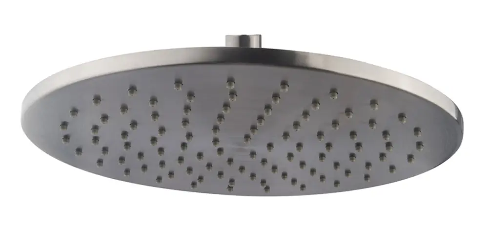 Caral hoofddouche rond 25 x 0,8 cm gunmetal Alleen Vandaag