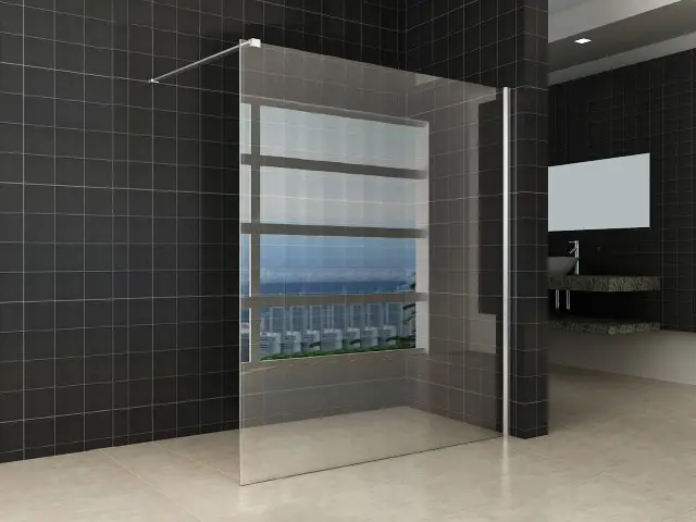 Weekendaanbieding Comfort inloopdouche 1600 x 2000 x 8 mm nano helder glas/chroom