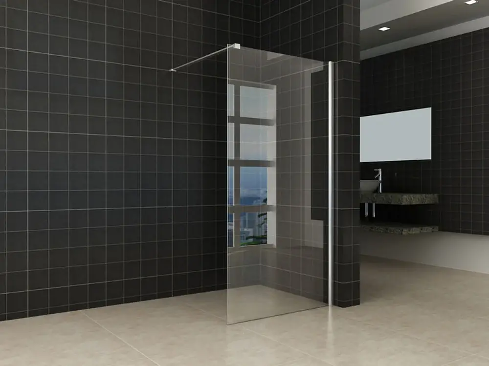Comfort inloopdouche 900 x 2000 x 10 mm nano helder glas/chroom Gecertificeerd