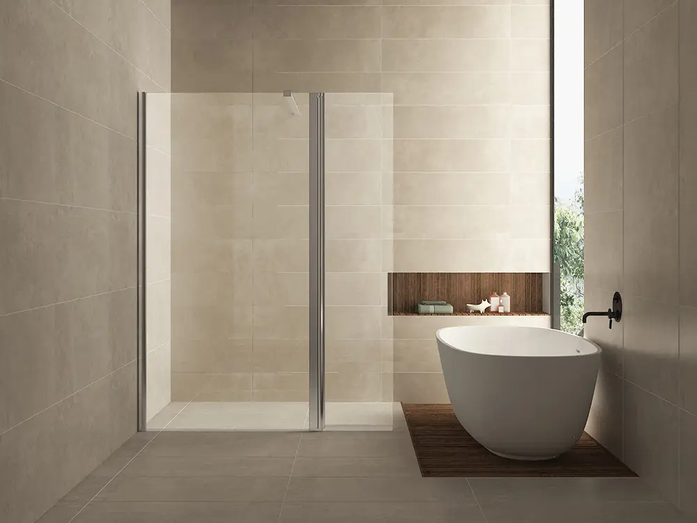 Comfort zijwand draaibaar 400 x 2000 x 10 mm nano helder glas/chroom Favoriet