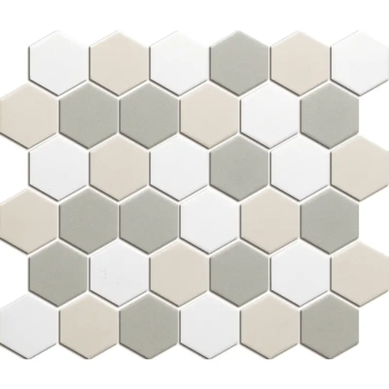Mozaiek London Hexagon Wit Mix 5,1x5,9 Alleen Vandaag