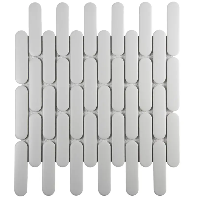 Mozaiek Sevilla Ovalen Vinger Wit Mat 2,3x9,8 Must-Have