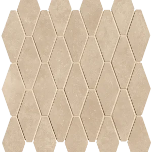 Uitverkoop Nobu Beige rombi mosaico 5x11,5 rond op net van 31x35,5