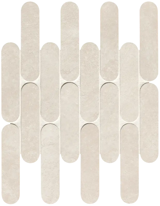Nobu White curve mosaico 3,5x14,5 op net van 29x29,5 Beste Prijs