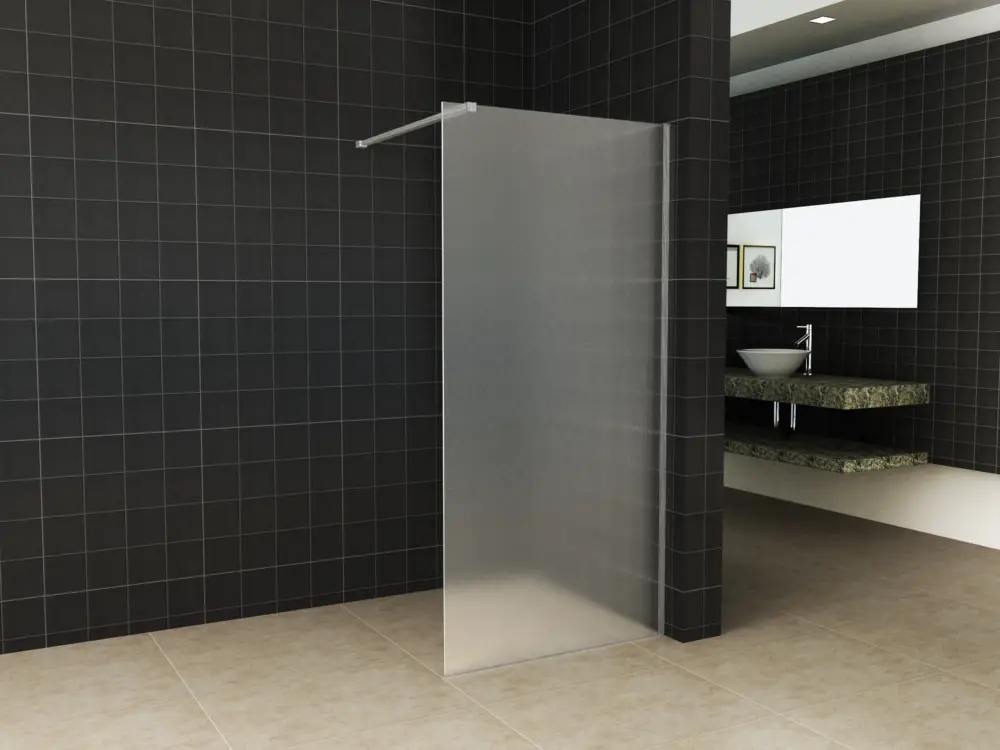 Slim profielset met stabilisatiestang 120 cm geborsteld staal Speciale Aanbieding