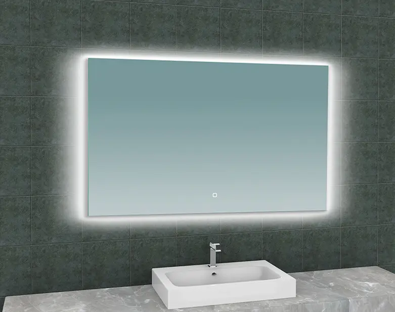 Korting Soul spiegel rechthoek met LED, dimbaar en spiegelverwarming 120 x 80 cm