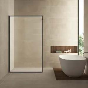 Veilige Betaling Square inloopdouche 800 x 2000 x 10 mm nano helder glas/mat zwart