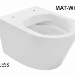 Vesta wandcloset rimless mat wit Beperkte Voorraad