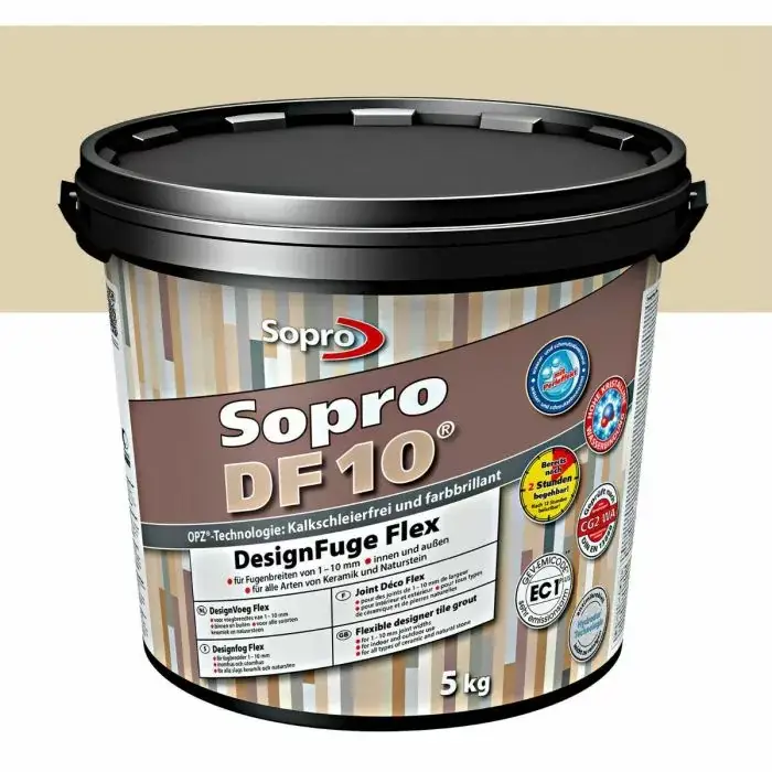Voegmortel Sopro DF 10 Flexibel bahamabeige nr. 34 5kg Premium